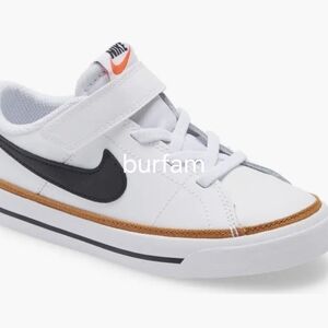 Nike Kids Legacy Court White and Black Sneakers/Tennis